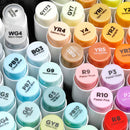 Set 72 marcadores doble punta Ohuhu + Blender