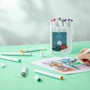 Set 24 marcadores delgados doble punta Ohuhu + Blender