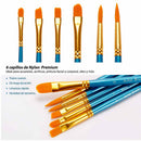 Set 24 pinturas acrílicas 12ml Ohuhu + 6 pinceles