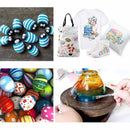 Set 24 pinturas acrílicas 12ml Ohuhu + 6 pinceles