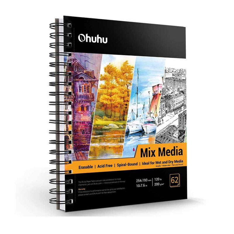 Block Ohuhu Mix Media Pad (25x19cm, 62 hojas)