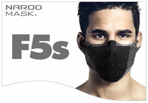 Máscaras Deportiva Filtrante Lavable Sin Cuello F5s E7  - Negra