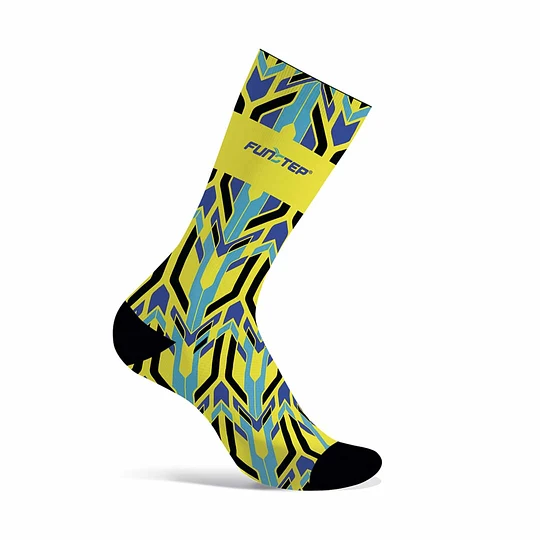 Calcetines Deportivos Amarillo/Azul Funstep
