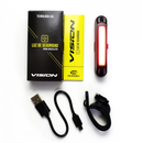Luz LED Trasera Vision Flasher Recargable USB