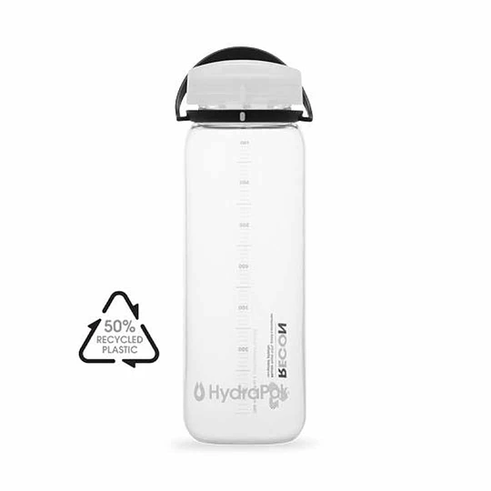Botella de Hidratación Ecológicas Hydrapak Recon Black/White 750ml