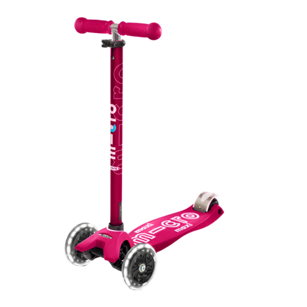 Scooter Maxi Deluxe LED Rosado