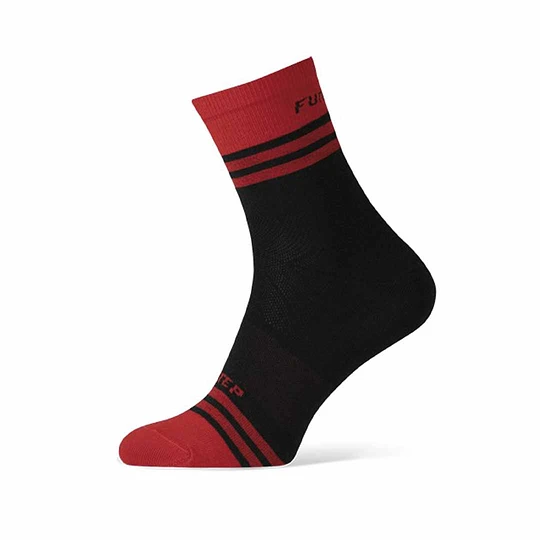 Calcetines Deportivos Essentials Negro/Rojo Funstep