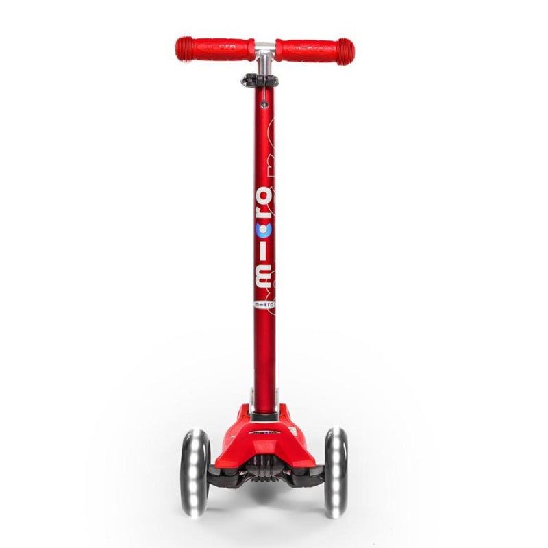 Scooter Maxi Deluxe LED Rojo