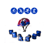 Set de casco y protecciones Hook HK-331 azules