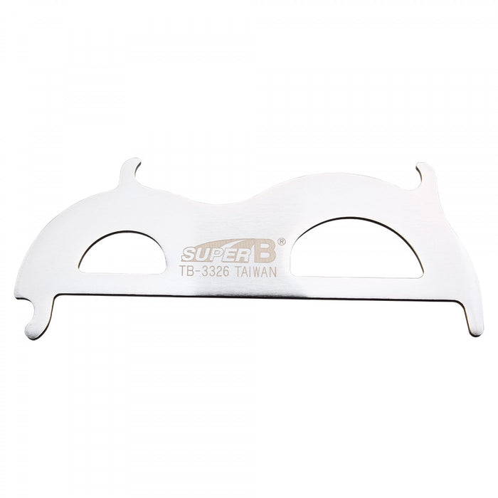 Medidor de desgaste de cadena Super B TB-3326 de acero