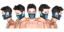 Bandana Deportiva Slim-Fit Sin Cuello Reversible X5s -Negro/Azul